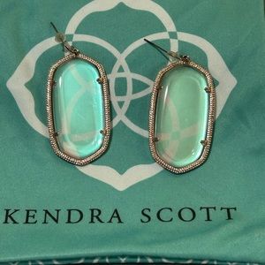 Kendra Scott Earrings - Dichroic Glass set in Rose Gold